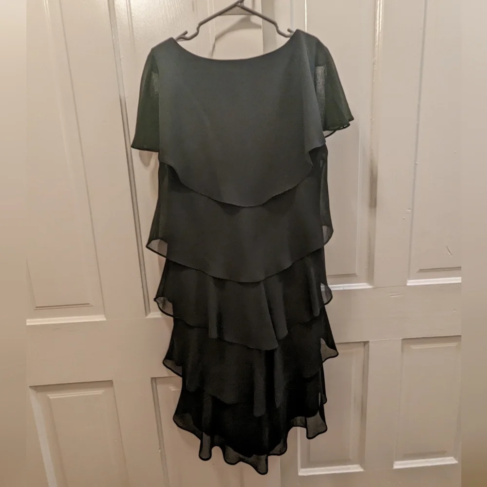 Sheer Black Tiered Dress - Picture 3 of 4